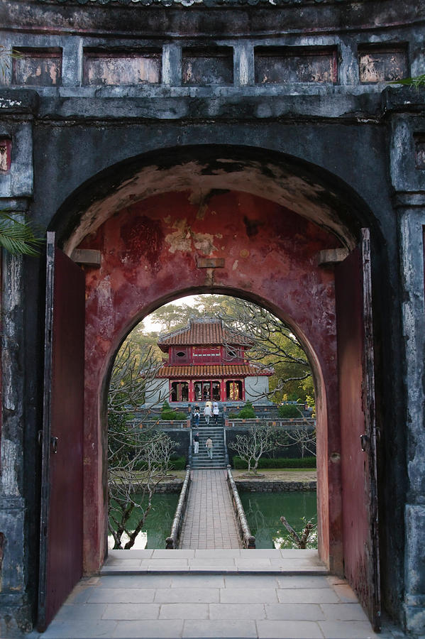 Arch Photograph - Minh Mang Tomb, Hue, Vietnam by Keren Su