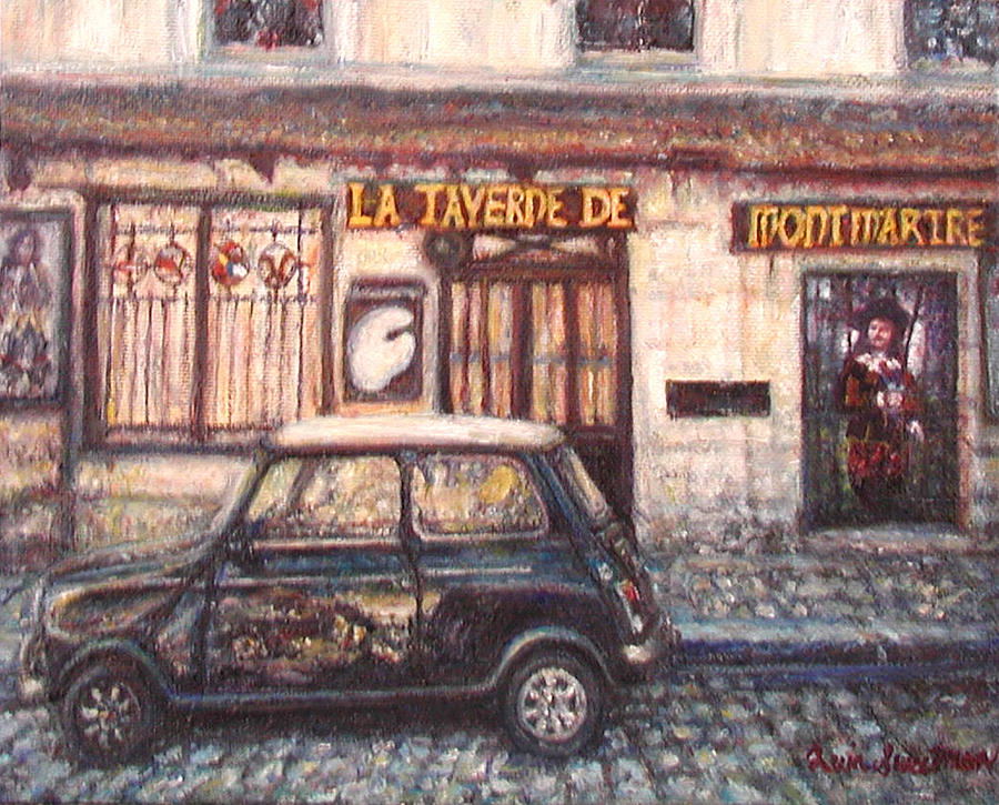 Mini de Montmartre, Original Painting Painting by Quin Sweetman