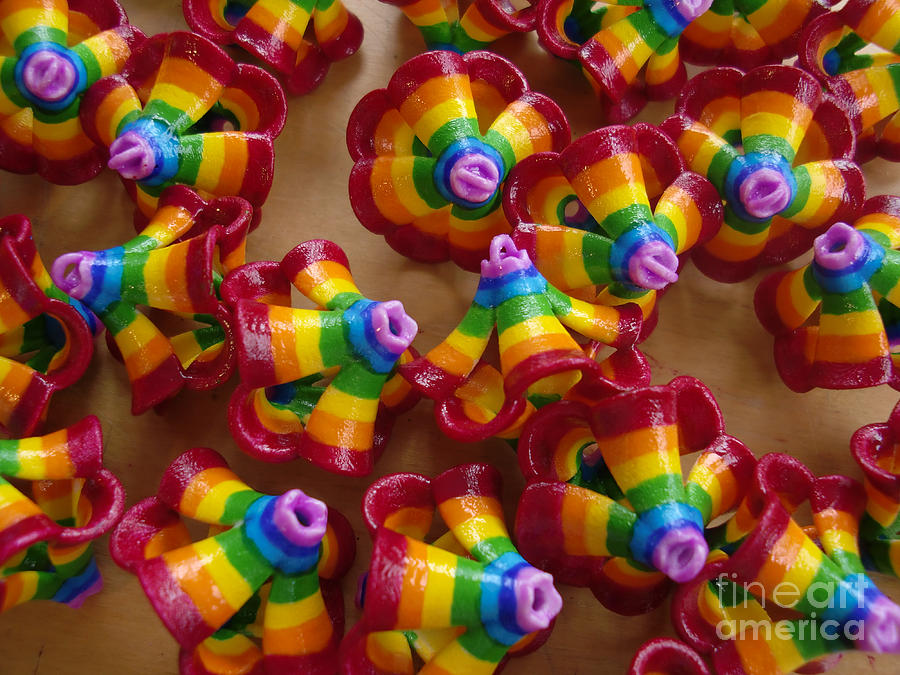 Rainbow Painting - mini Flying Rainbow Lasagnes by Nofirstname Aurora