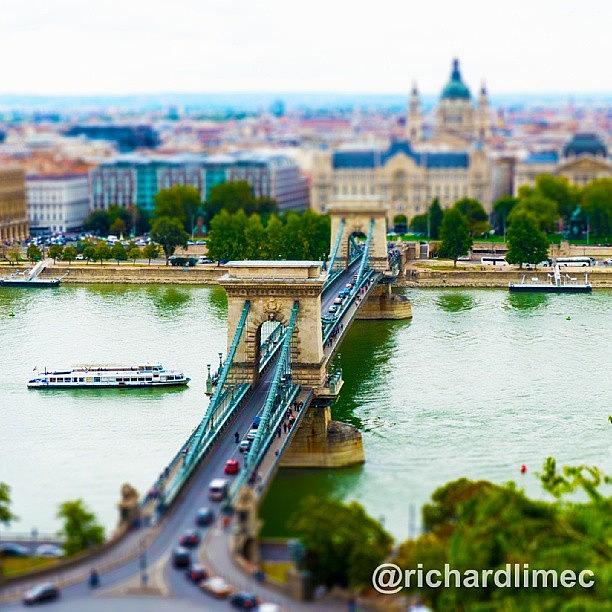 Car Photograph - Miniature Bridge.  #chainbridge #bridge by Richard Lim