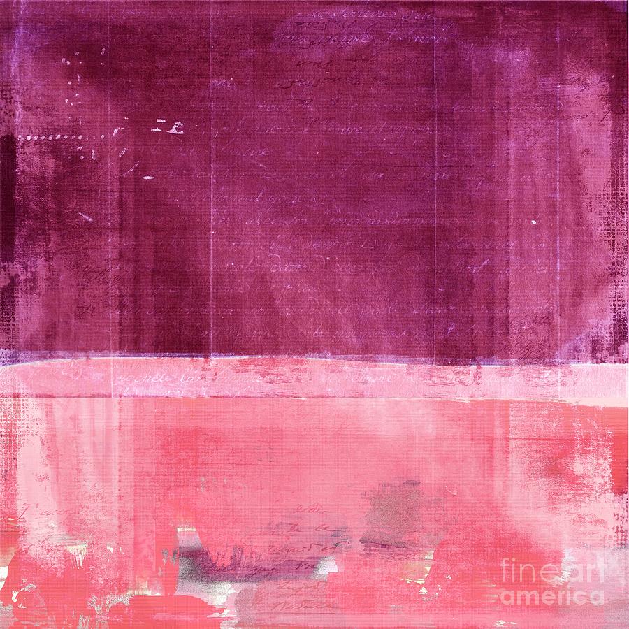 Abstract Painting - Minima - s02b Pink by Variance Collections