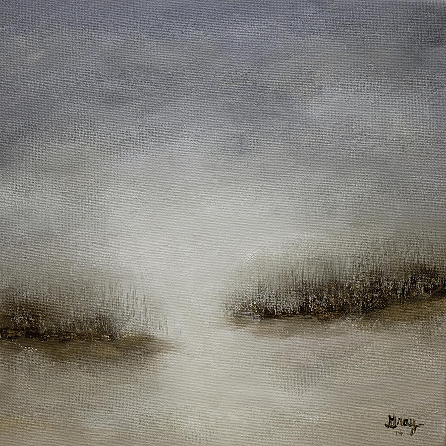 Minimalist Abstract Landscape Original Painting Painting by Gray  Artus