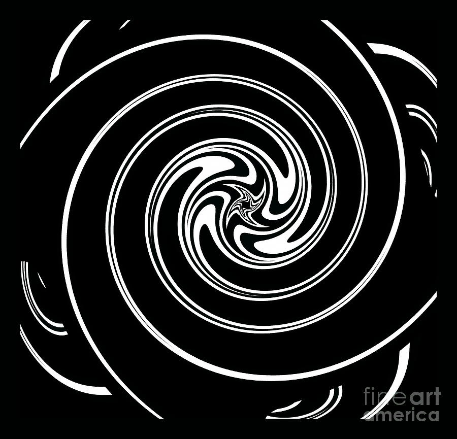 Minimalism Art Circles Black White Geometric Abstract No268 Digital Art By Drinka Mercep Fine 6110