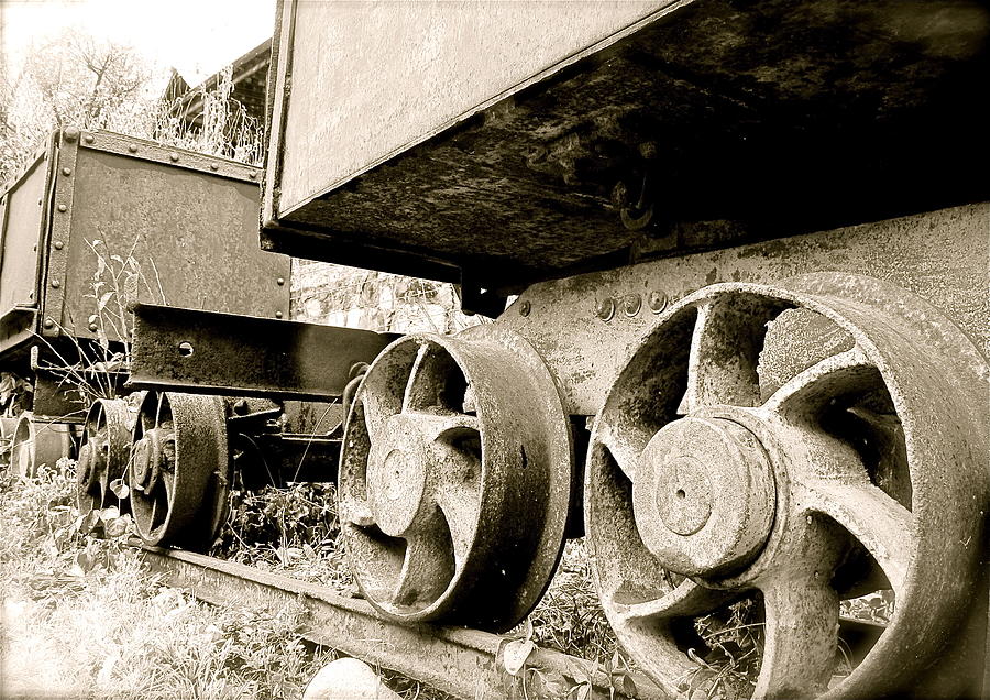 Mining Cars Photograph by Kim Pippinger