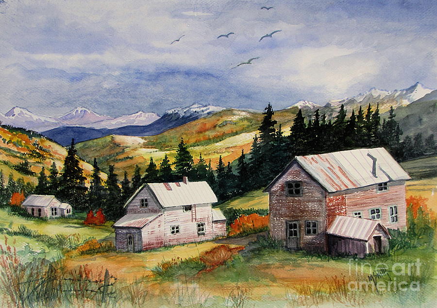 Mining Days Over Painting by Marilyn Smith