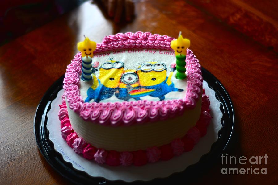 Despicable Me Photograph - Minion Cake by Mike Tobias