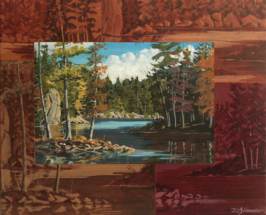 Mink Lake Exit Painting by David Gilmore