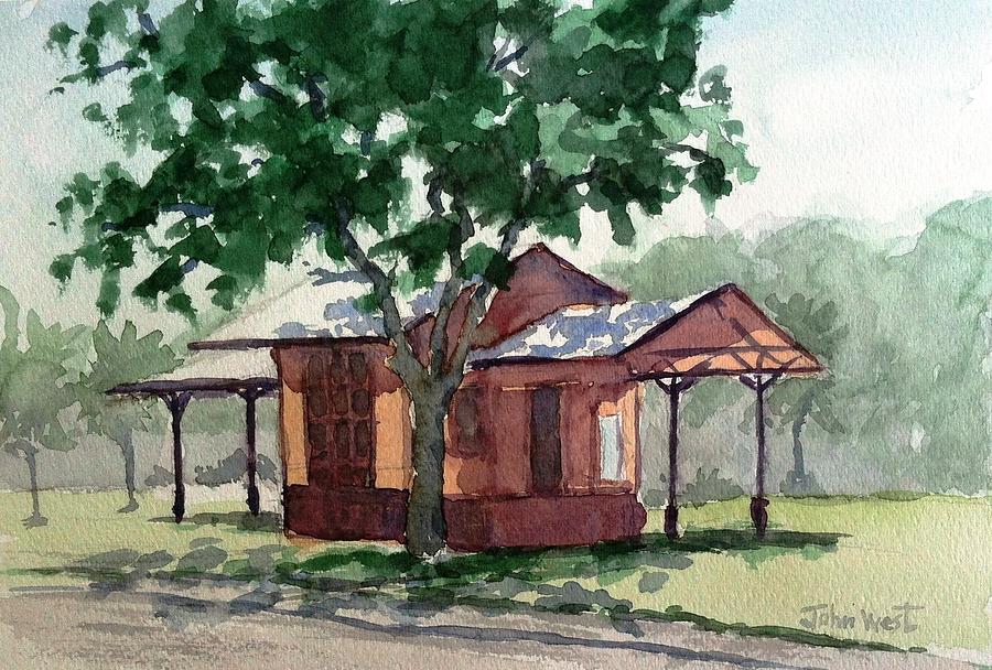 Minnehaha Station Painting by John West