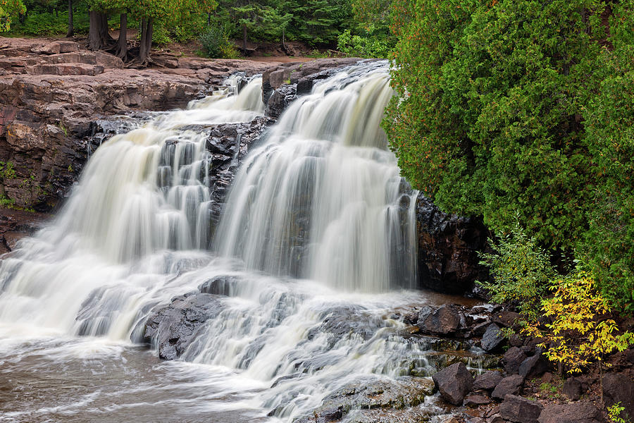 Fall Photograph - Minnesota, Gooseberry Falls State Park by Jamie and Judy Wild
