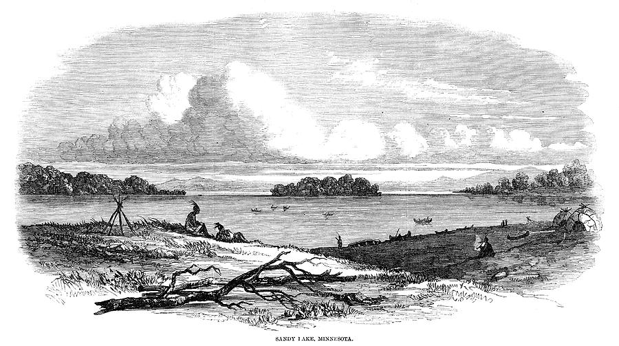 Minnesota Sandy Lake, 1858 Painting by Granger - Pixels