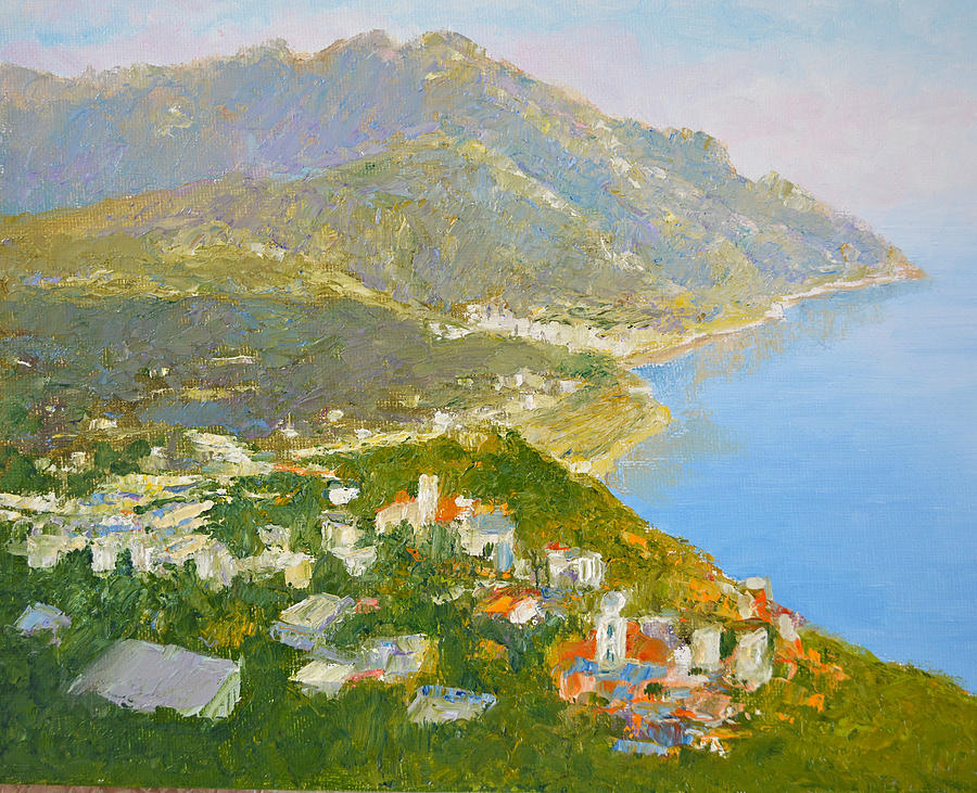 Minori and Ravello Southern Italy Painting by Dai Wynn