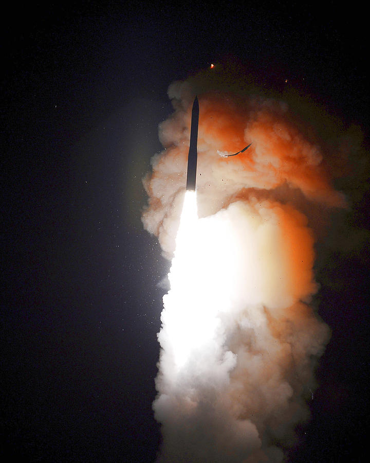 Missile Photograph - Minuteman IIi Missile Test by Science Source