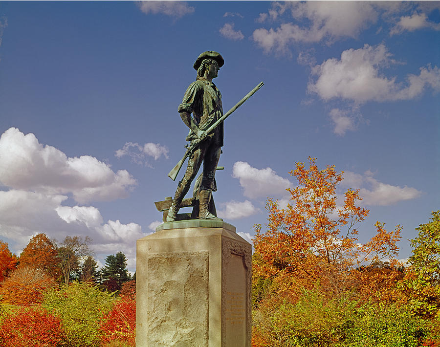 133504-Minuteman Statue  Photograph by Ed  Cooper Photography