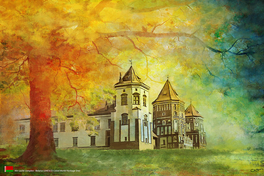 Mir Castle Complex Painting by Catf - Pixels