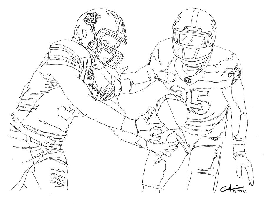 Miracle in Jordan Hare Drawing by Calvin Durham