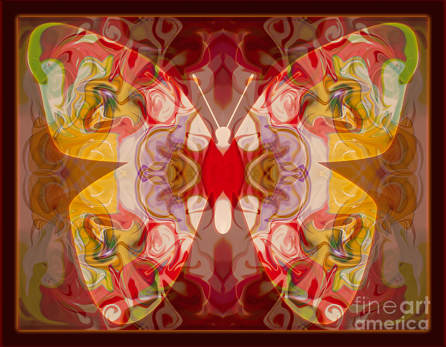 Butterfly Painting - Miracles Can Happen Abstract Butterfly Artwork by Omaste Witkowski