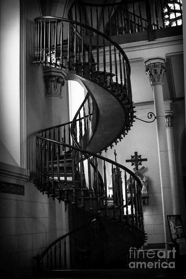 Santa Fe Photograph - Miraculous Staircase 2  by Jim McCain