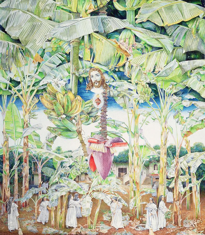 Miraculous Vision Of Christ In The Banana Grove, 1989 Oil On Canvas Photograph by James Reeve
