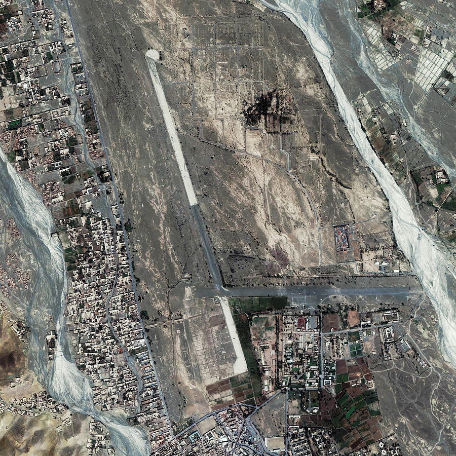 Miram Shah Airport Photograph by Geoeye/science Photo Library
