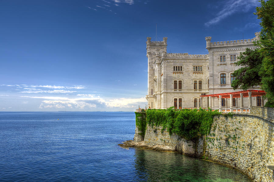 Miramare Castle side view Photograph by Ivan Slosar