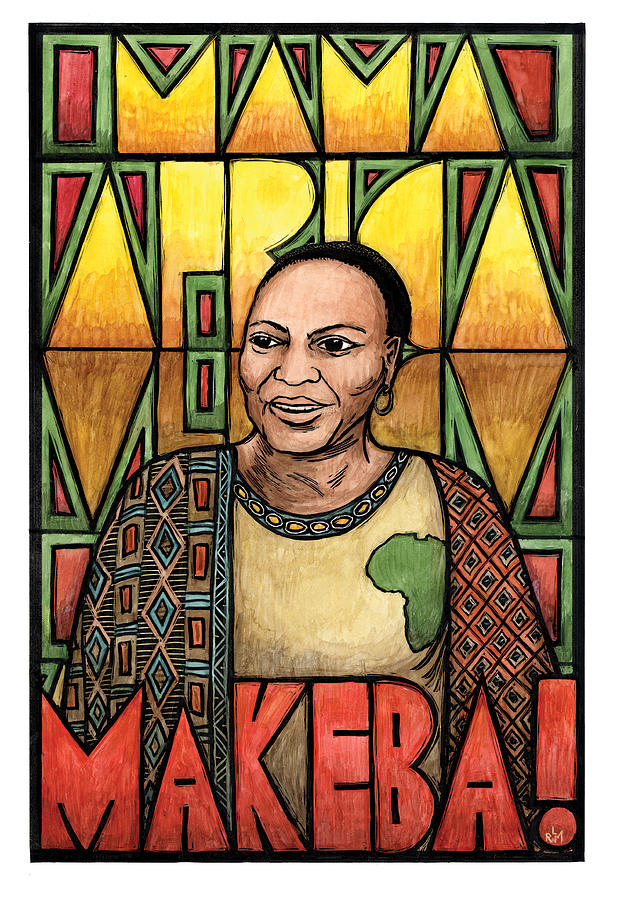 Miriam Makeba Mixed Media by Ricardo Levins Morales