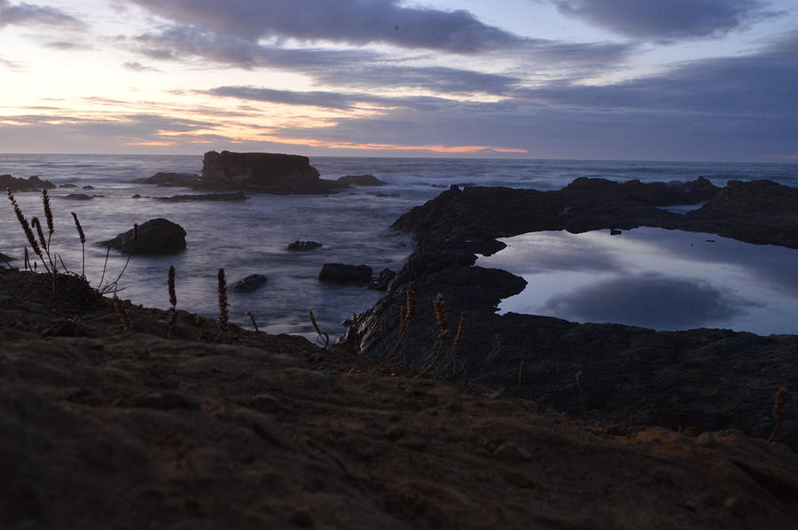 Sunset Photograph - Mirror at Glass Beach by Along The Trail