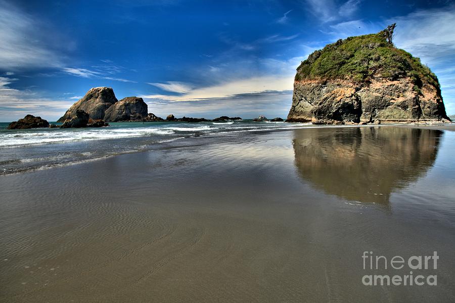Trinidad California Photograph - Mirror In The Sand by Adam Jewell
