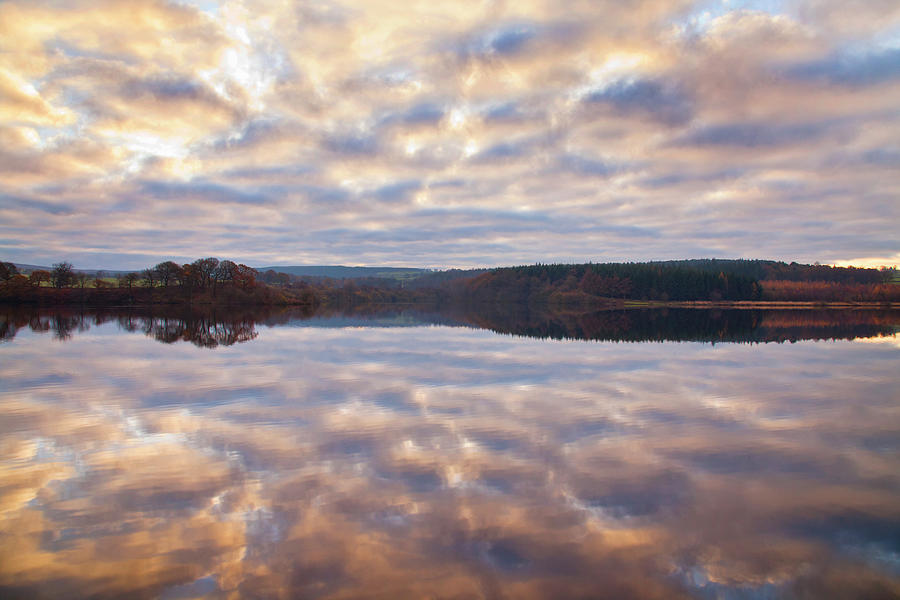 Mirror Reflection Across A Tranquil Photograph by Andrew Bret Wallis