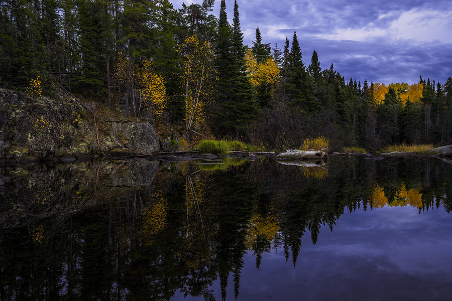 Mirror reflection of autumn scene Photograph by Nebojsa Novakovic