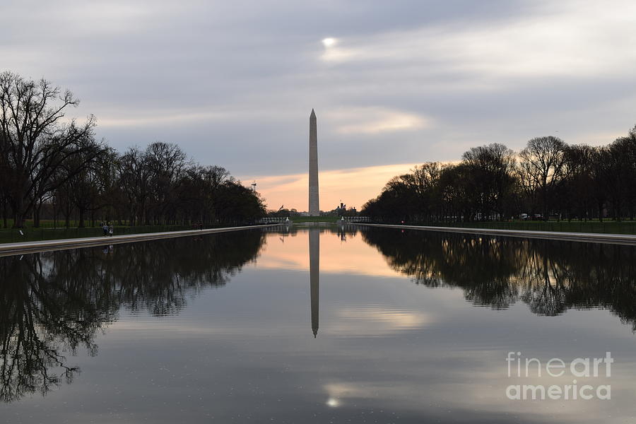 Washington Monument Photograph - Mirroring Dawn by Photolope Images