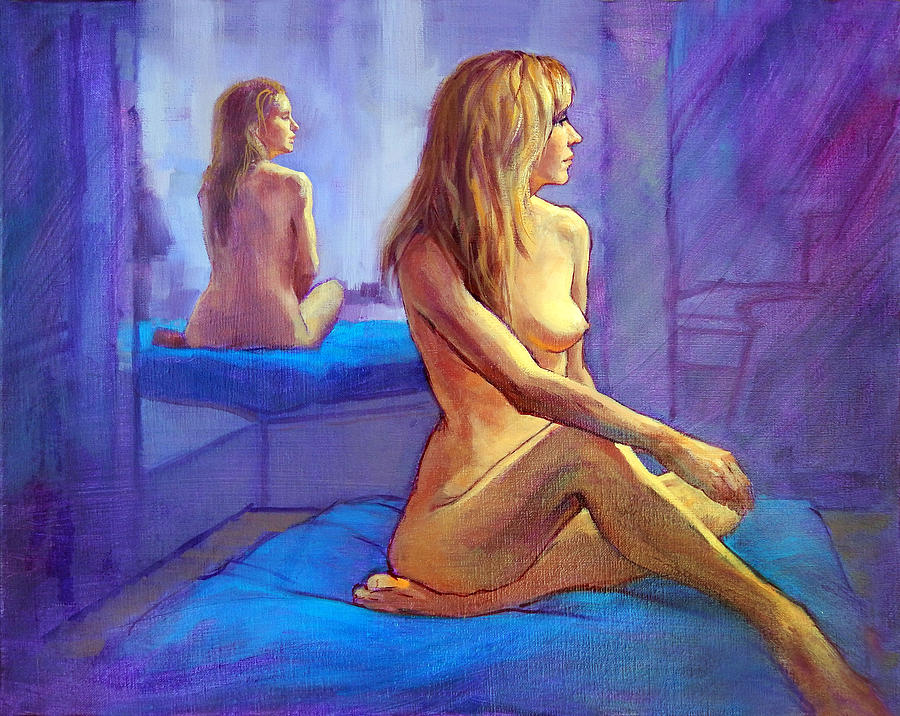 Impressionism Painting - Mirroring Life by Roz McQuillan