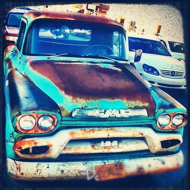 Transportation Photograph - Misfit On Beverly Blvd.  #gmc #truck by David S Chang