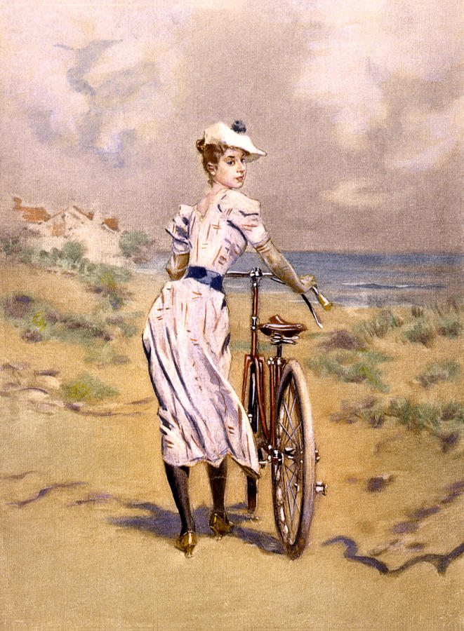 Miss Bicycle 1894 Photograph by Bill Cannon