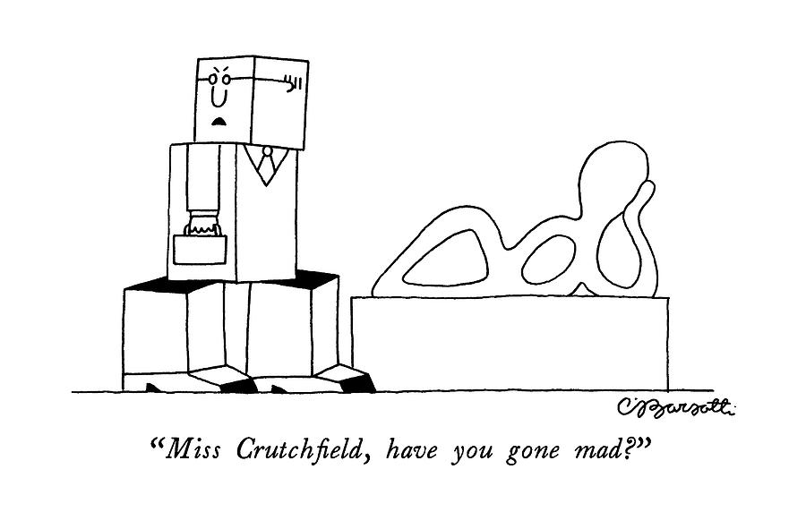 Miss Crutchfield Drawing by Charles Barsotti