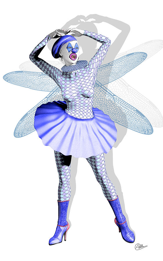 Fairy Digital Art - Miss Fairy Pierrette by Quim Abella