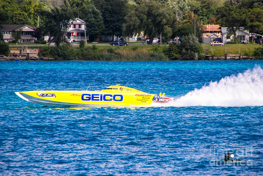 Miss Geico with Rooster Tail Photograph by Grace Grogan