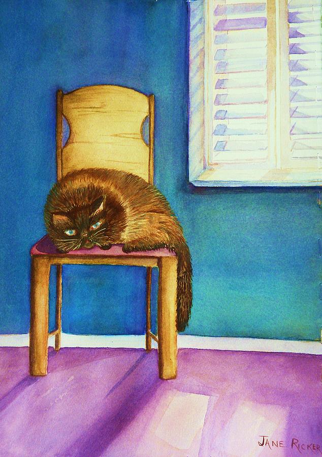 Kittys Nap Painting by Jane Ricker