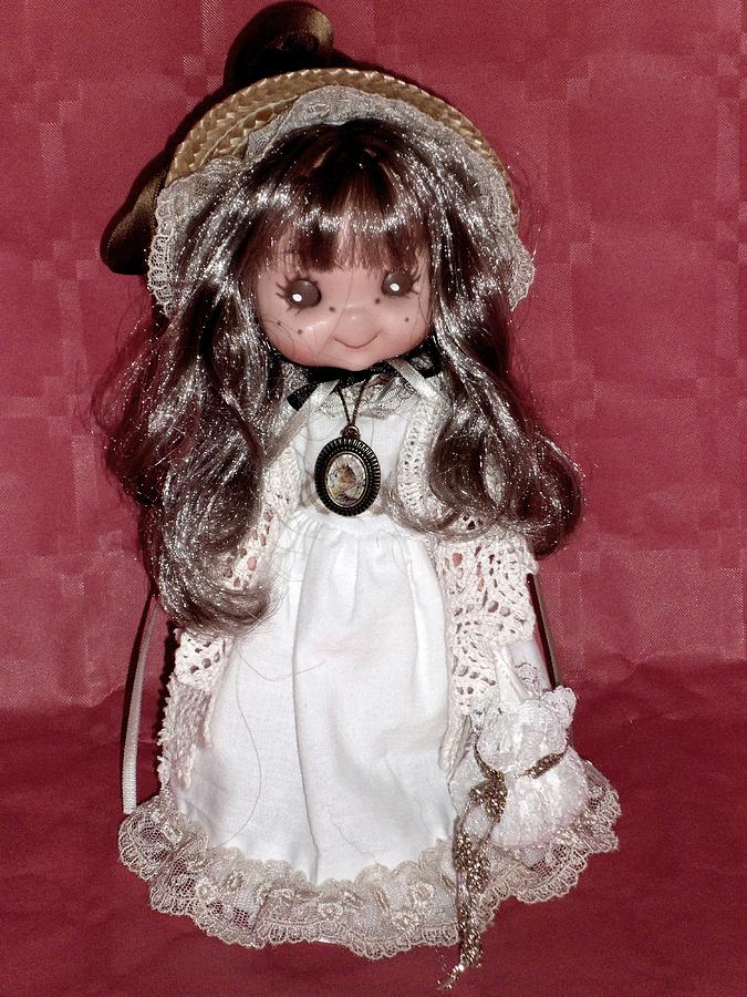Doll Photograph - Miss Petticoat Italocremona Italian vintage doll by Donatella Muggianu