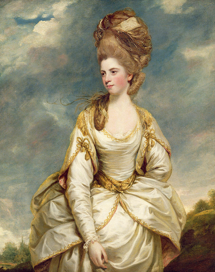 Portrait Painting - Miss Sarah Campbell by Joshua Reynolds