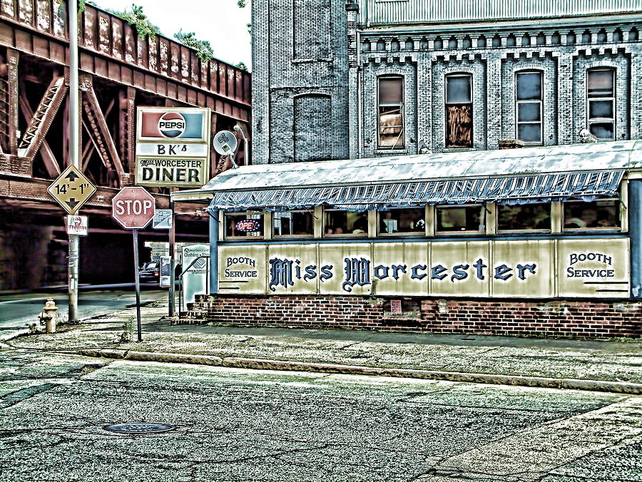 Miss Worcester Diner Worcester Massachusetts Photograph by Mike McCool