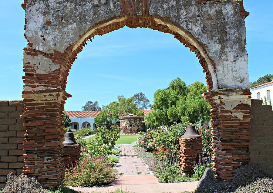 Old Mission San Luis Rey Archway by Murad Abel Old Mission San Luis Rey Archway by Murad Abel