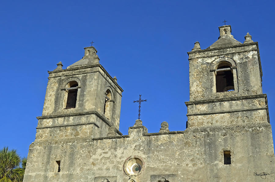 Mission Concepcion Bell Towers Photograph by Shanna Hyatt