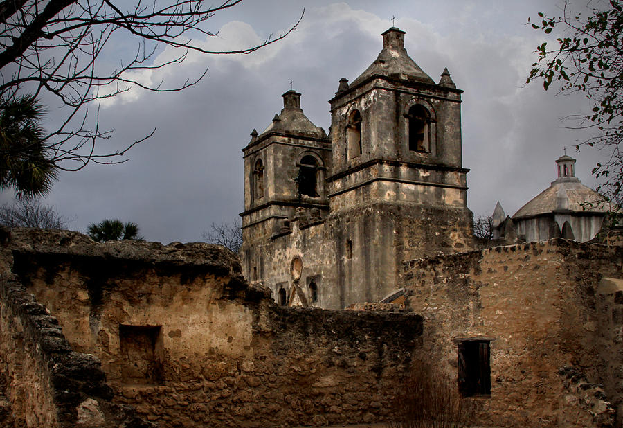 Mission Concepcion Photograph by David and Carol Kelly