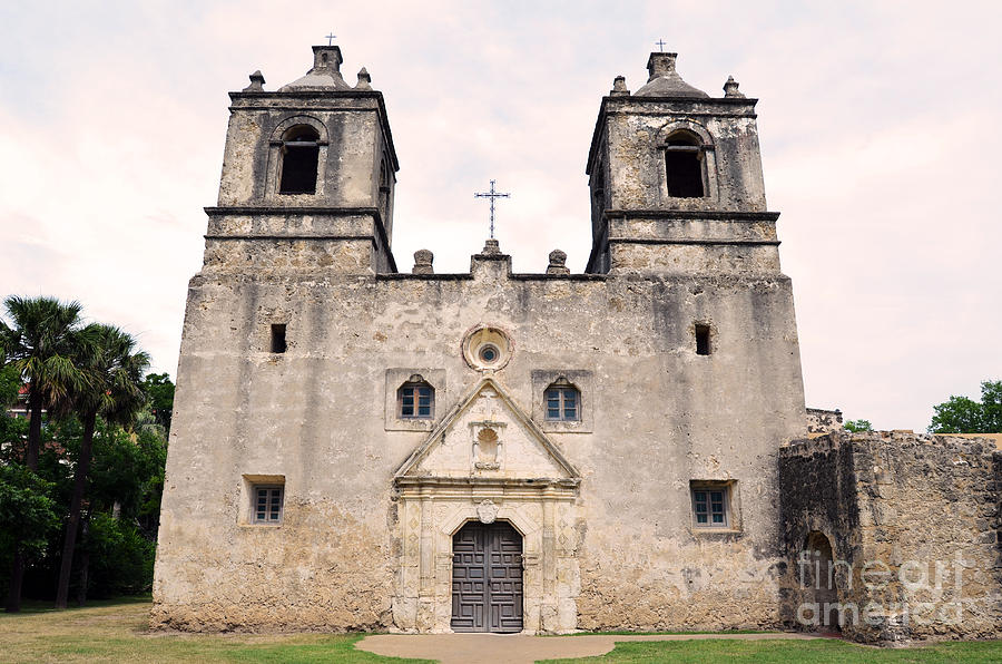 Mission Concepcion Front Exterior Entrance In San Antonio Missions   Mission Concepcion Front Exterior Entrance In San Antonio Missions National Historical Park Texas Shawn Obrien 