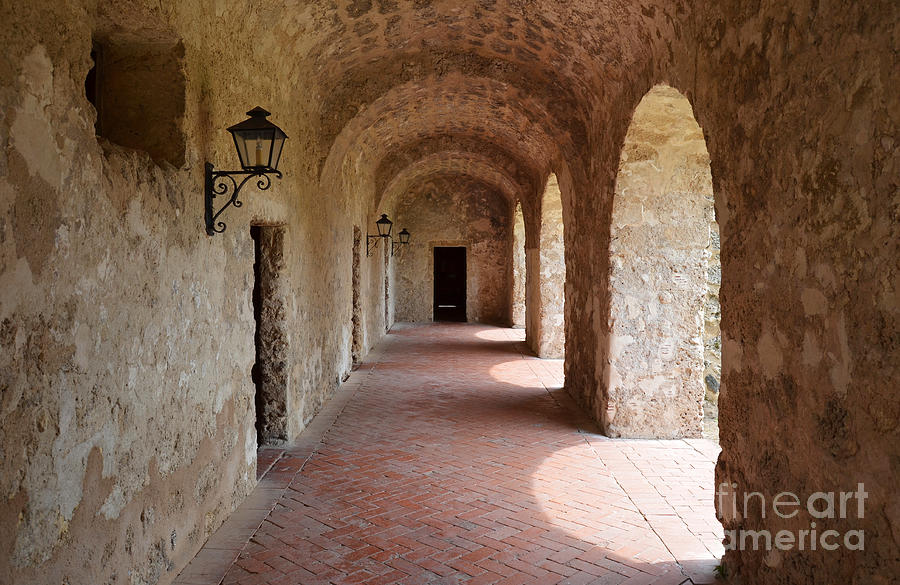 Mission Concepcion Promenade Walkway in San Antonio Missions National Historical Park Texas Photograph by Shawn OBrien