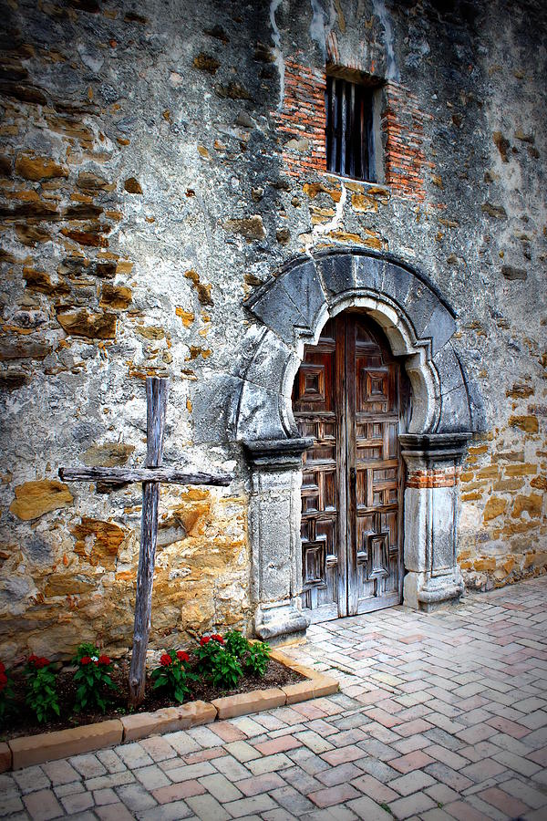 Mission Espada - Doorway Photograph by Beth Vincent