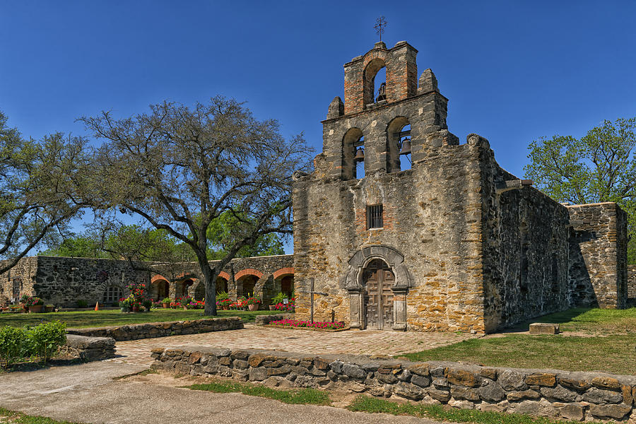 San Antonio Photograph - Mission Espada - San Antonio Texas by Mountain Dreams