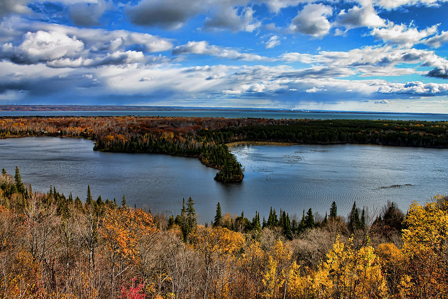Mission Hill Spectacle Lake Upper Peninsula Michigan Photograph by Evie Carrier