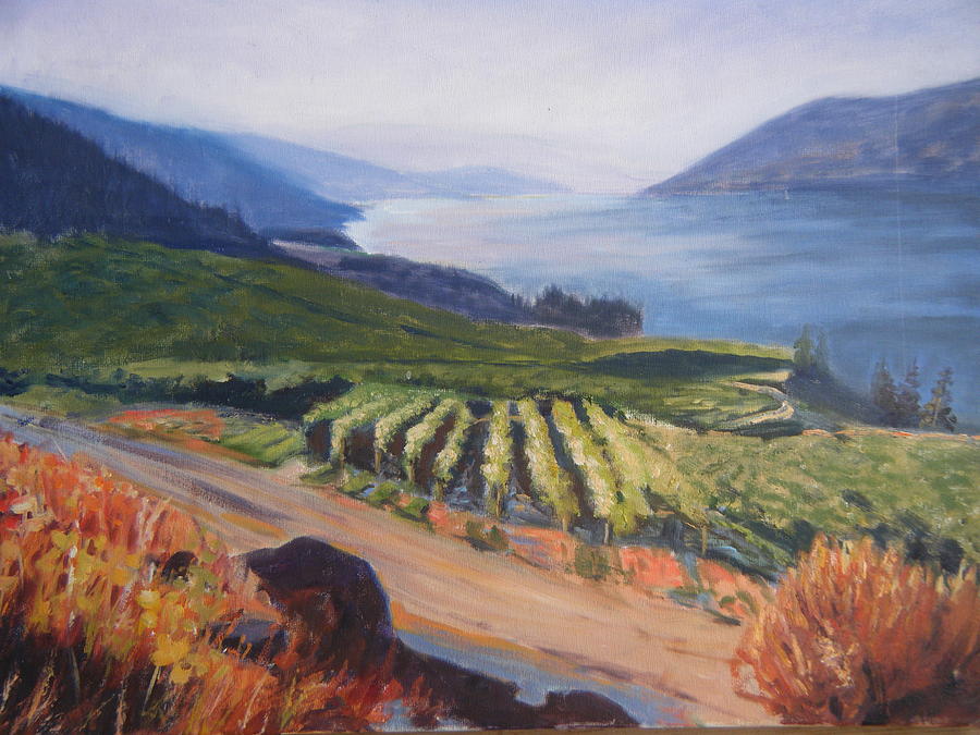 Mission Hill Winery Painting - Mission Hill Vineyard by Brenda Pelletier