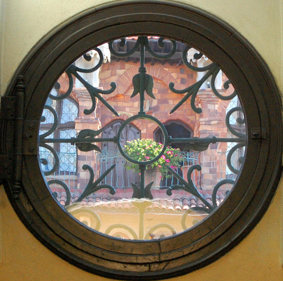 Mission Inn Window Photograph by Amy Fose